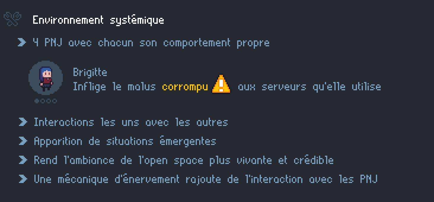 Environnement systémique de Programmer's Odyssey